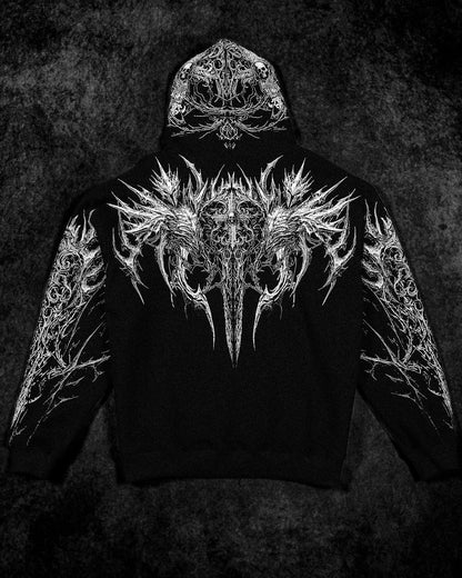 Abysswalker Oversized pullover hoodie [VOID BLACK]