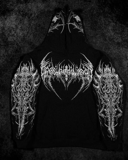 Abysswalker Oversized pullover hoodie [VOID BLACK]
