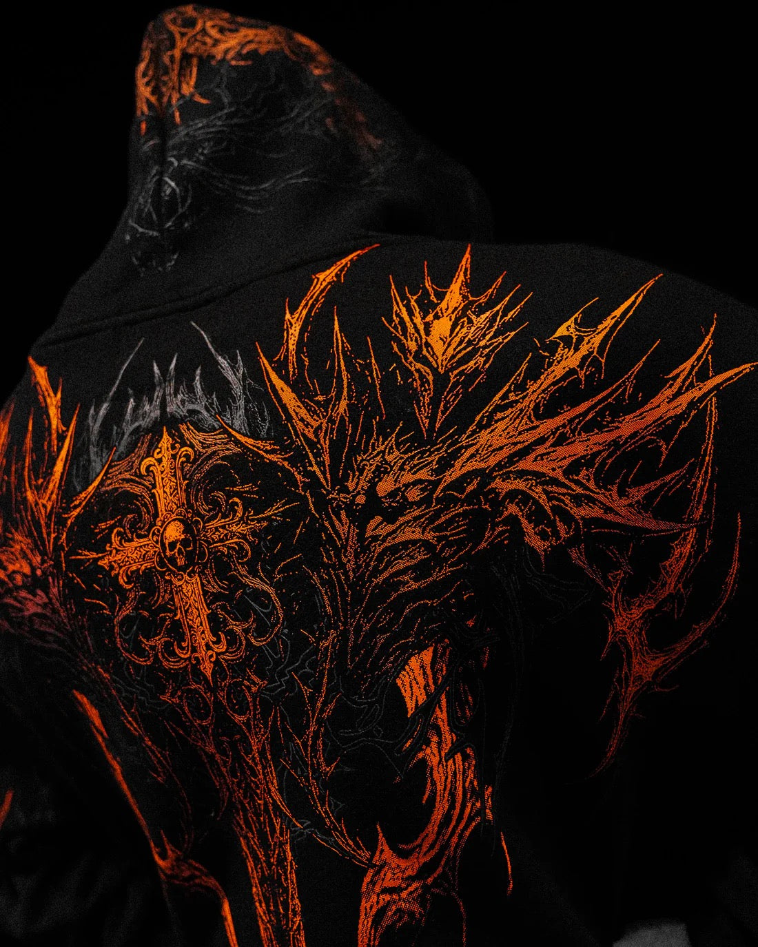 Abysswalker Oversized pullover hoodie [SCORCH]