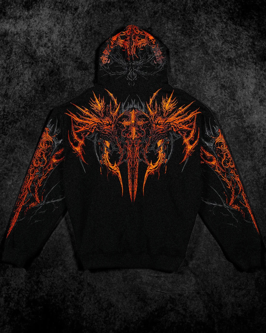 Abysswalker Oversized pullover hoodie [SCORCH]