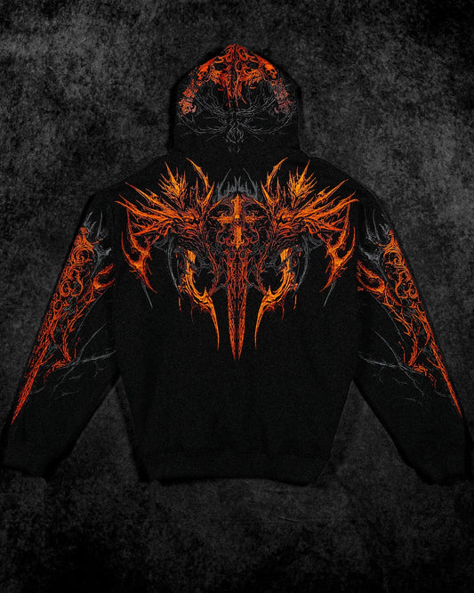 Abysswalker Oversized pullover hoodie [SCORCH]