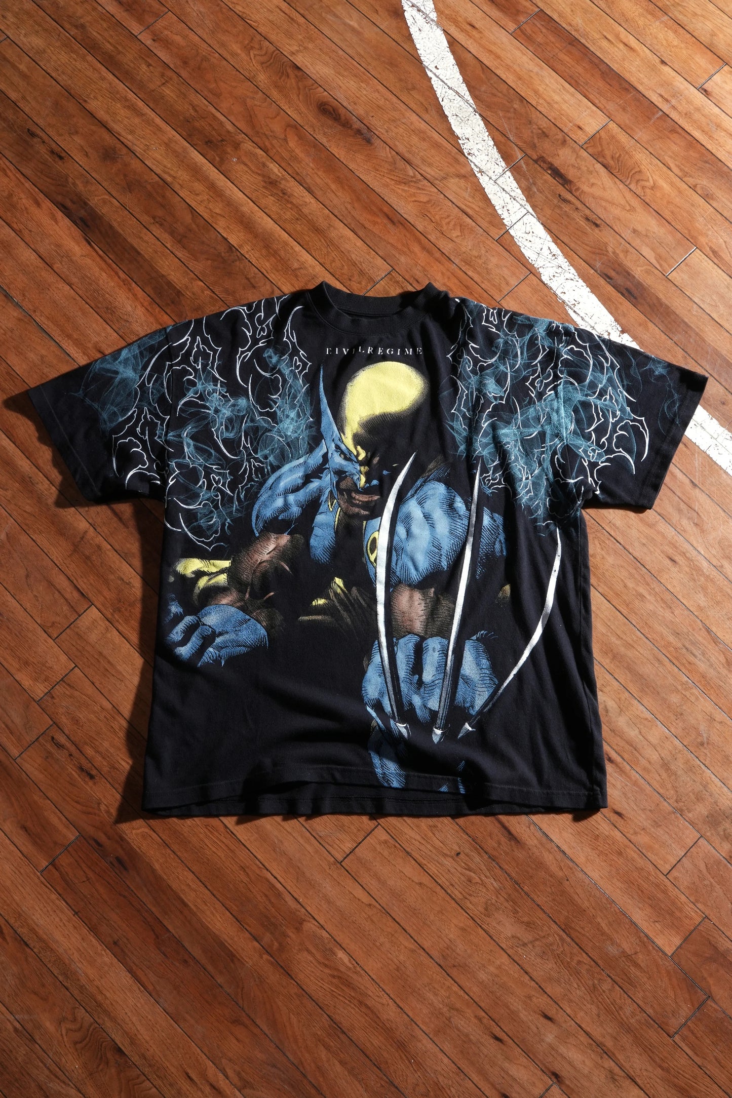 Rage Unleashed American Classic Oversized Tee in Vintage Black