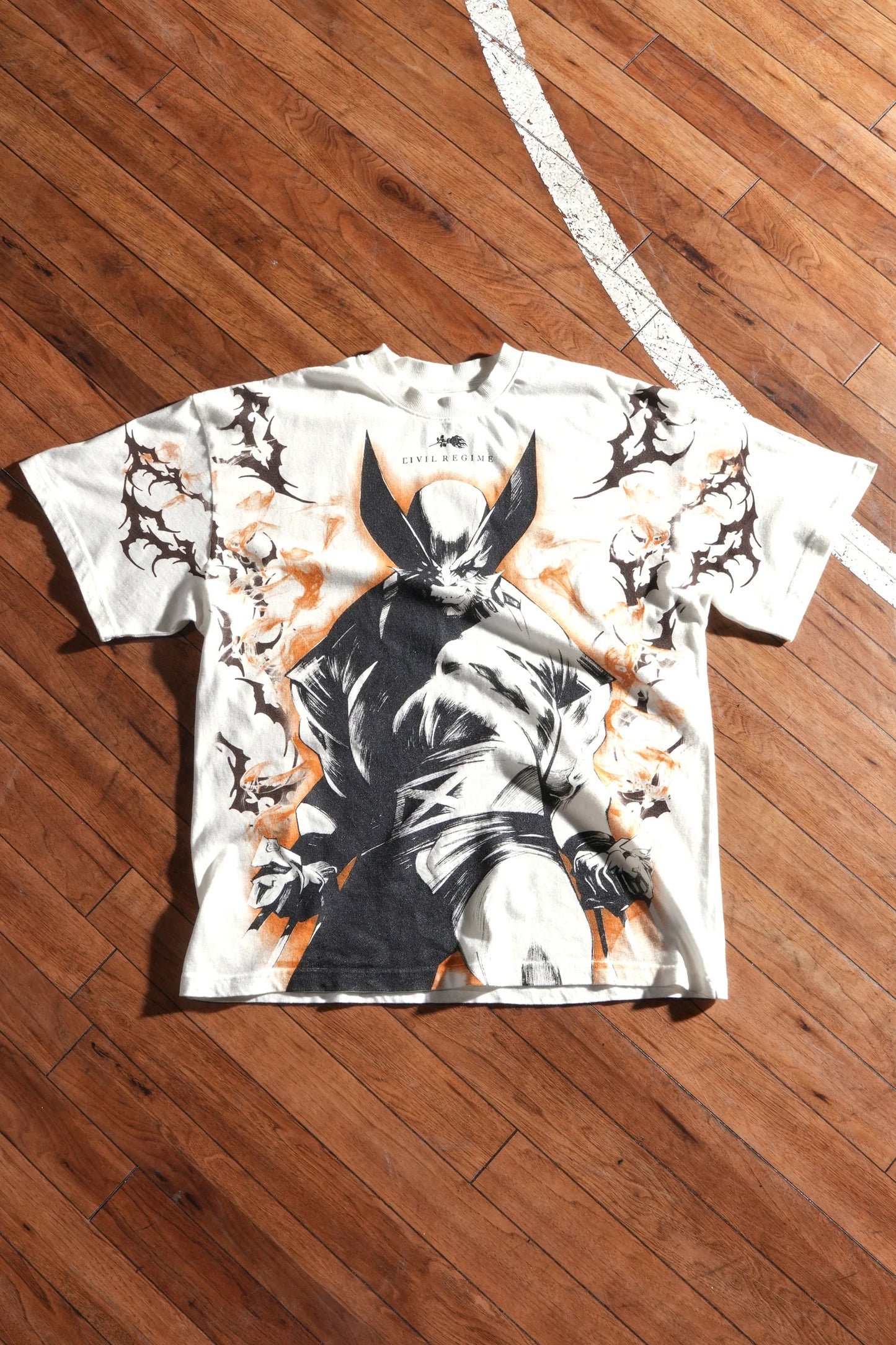CLAWS OF RAGE AMERICAN CLASSIC OVERSIZED TEE IN BUTTER