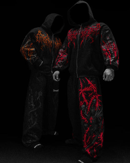 Obsidian Oversized Zip-up Hoodie [SCORCH]