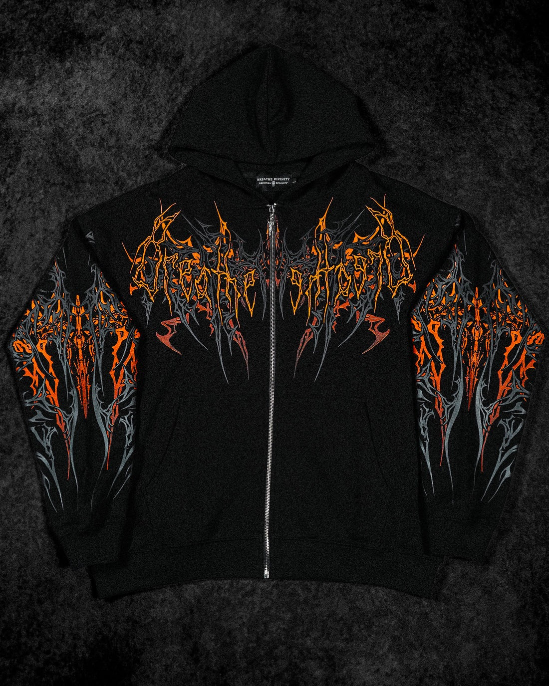 Obsidian Oversized Zip-up Hoodie [SCORCH]