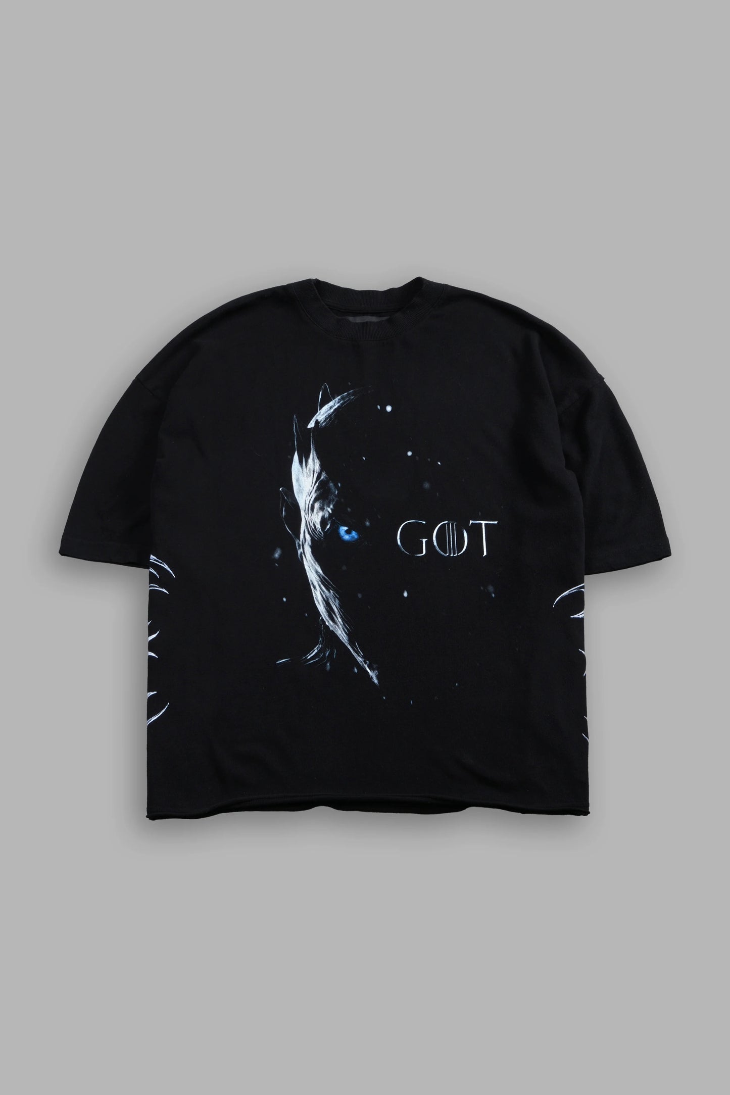 NORTH REMEMBERS PREMIUM OVERSIZED RAW HEM BOX CUT TEE