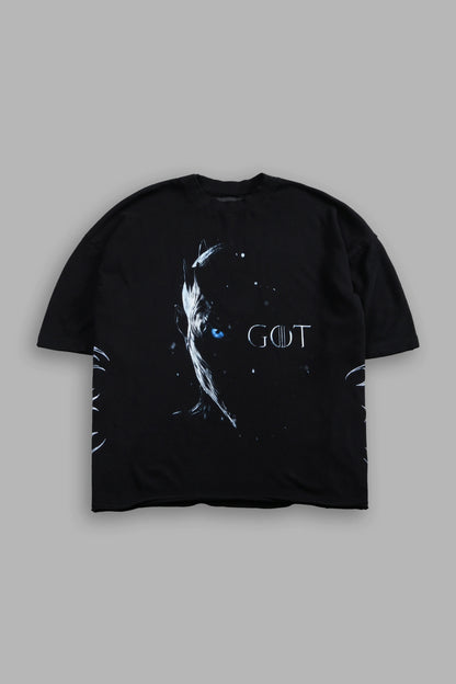 NORTH REMEMBERS PREMIUM OVERSIZED RAW HEM BOX CUT TEE