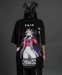 Doma "Side By Side" Series Premium Oversized Tee in Black