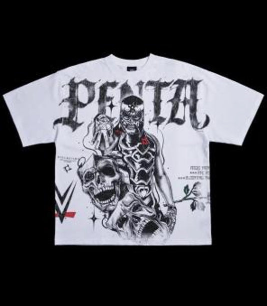 PENTA'S HERITAGE "SIDE BY SIDE" 199X OVERSIZED TEE IN WHITE