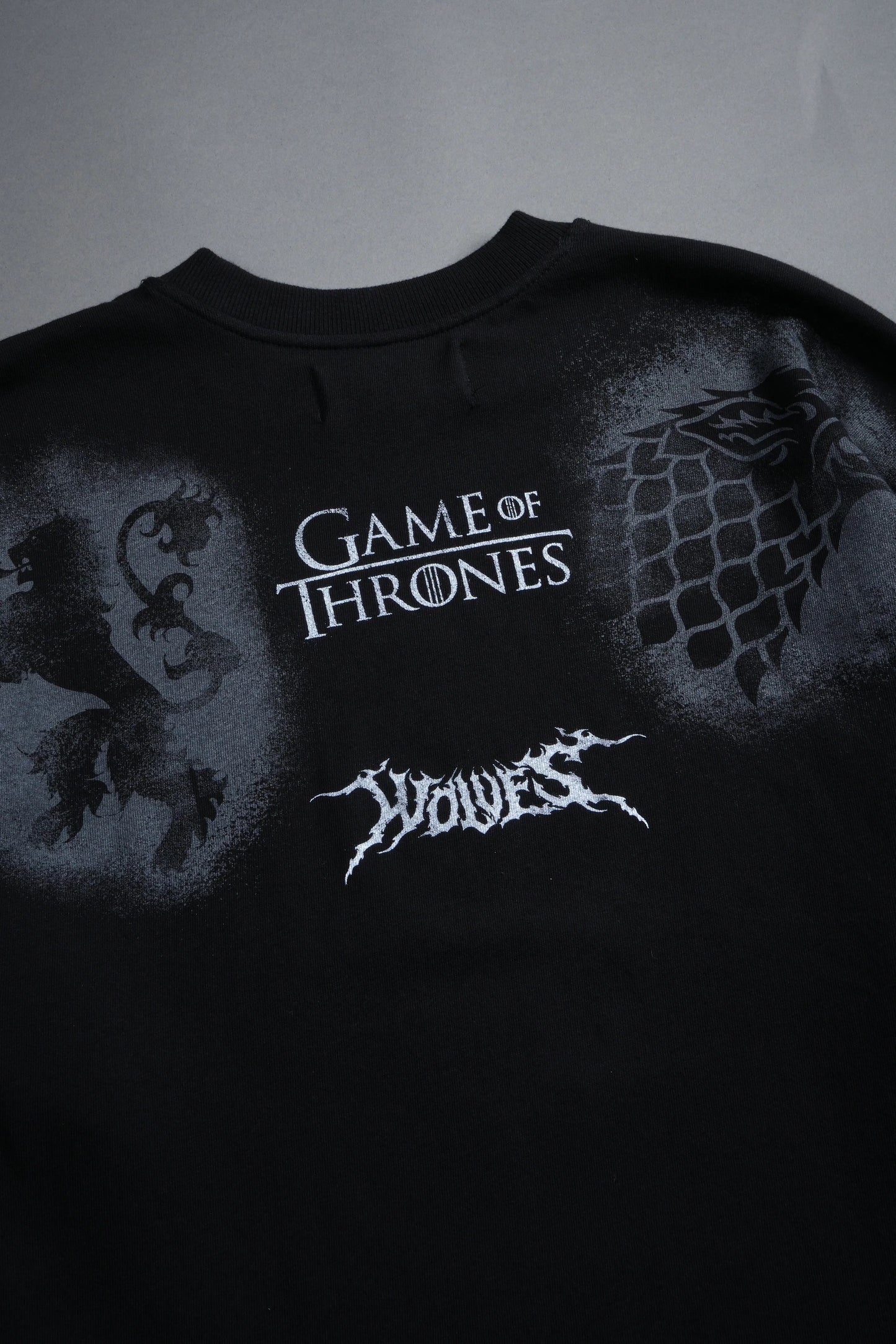 IRON WOLF PREMIUM OVERSIZED TEE IN BLACK