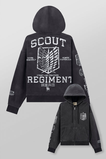 5138 - AOT© X YLA Zip-Up Hoodies