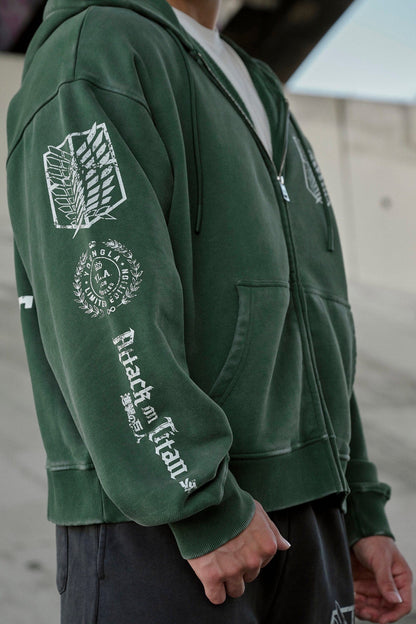 5138 - AOT© X YLA Zip-Up Hoodies