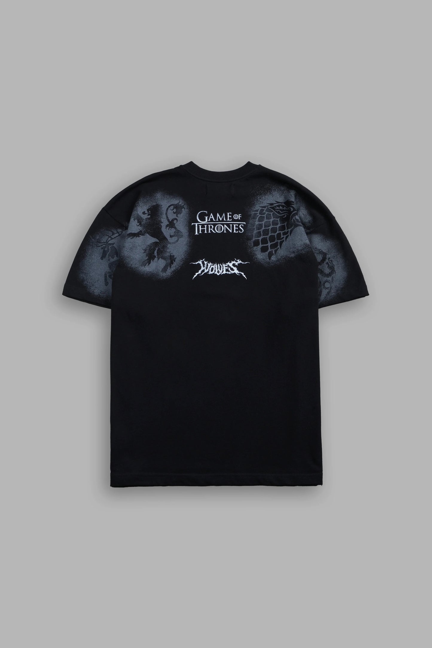 IRON WOLF PREMIUM OVERSIZED TEE IN BLACK
