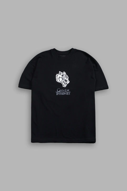 IRON WOLF PREMIUM OVERSIZED TEE IN BLACK