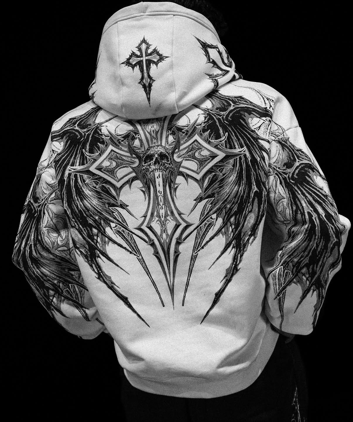 Nightfall Oversized Pullover Hoodie [DIVINE WHITE]