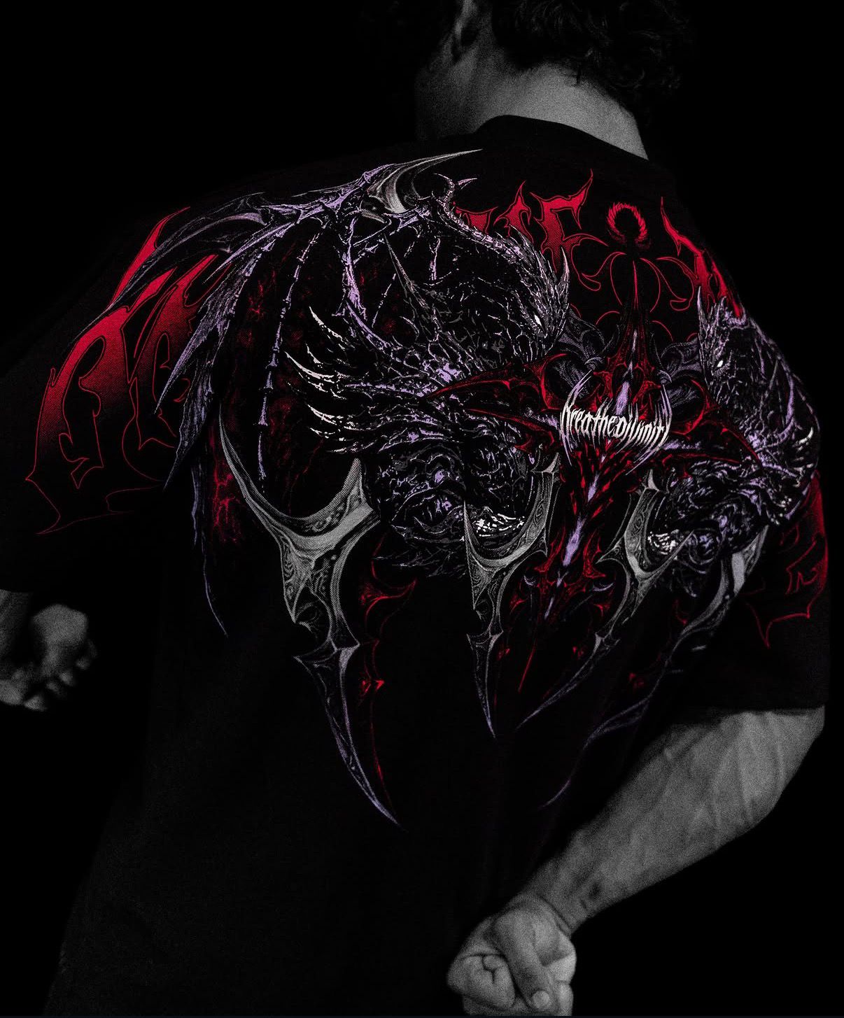 Shadow Monarch Oversized T-shirt [PHANTOM]