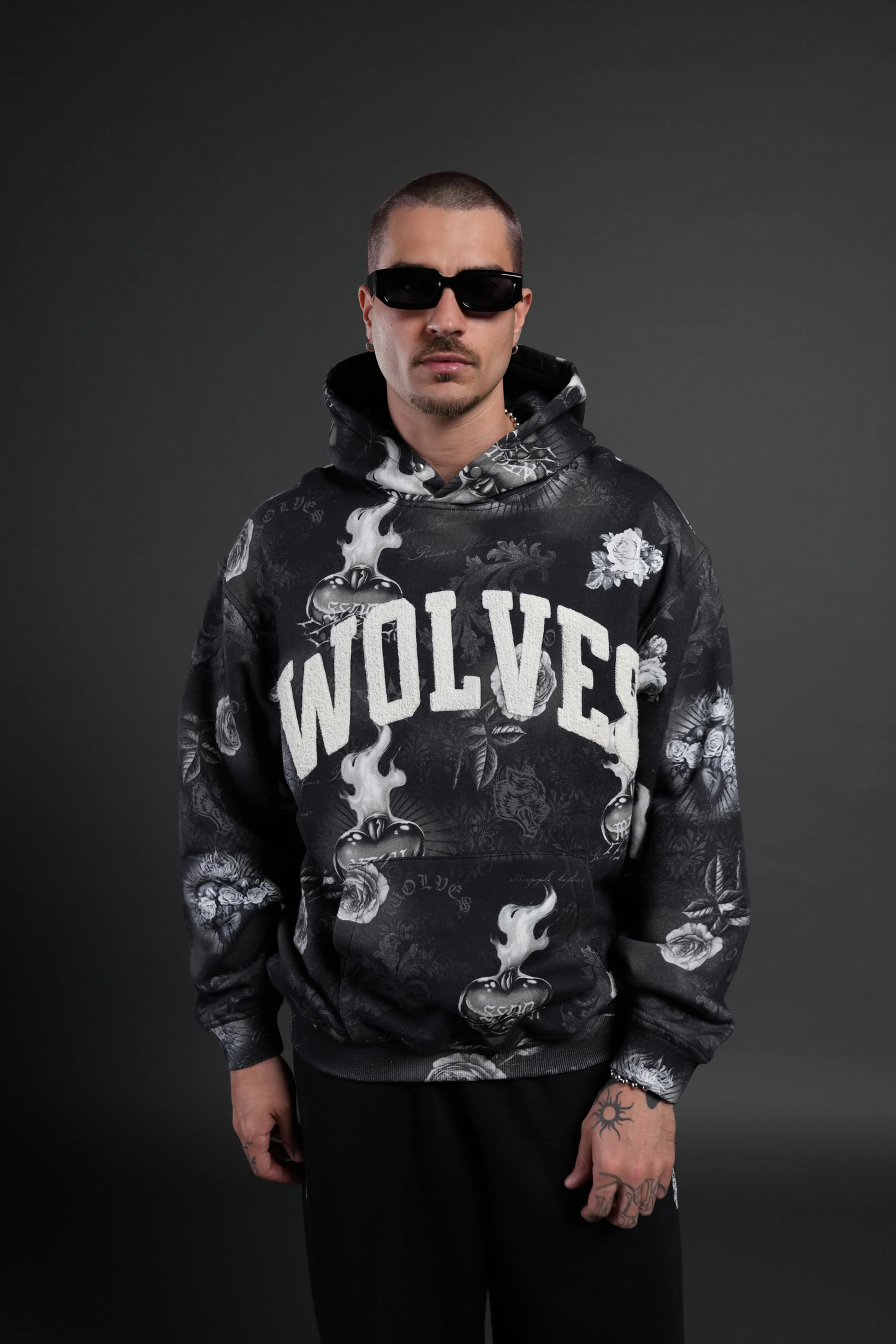 ALWAYS LOYAL "PIERCE" HOODIE IN CORAZON DE OSCURIDAD TONAL
