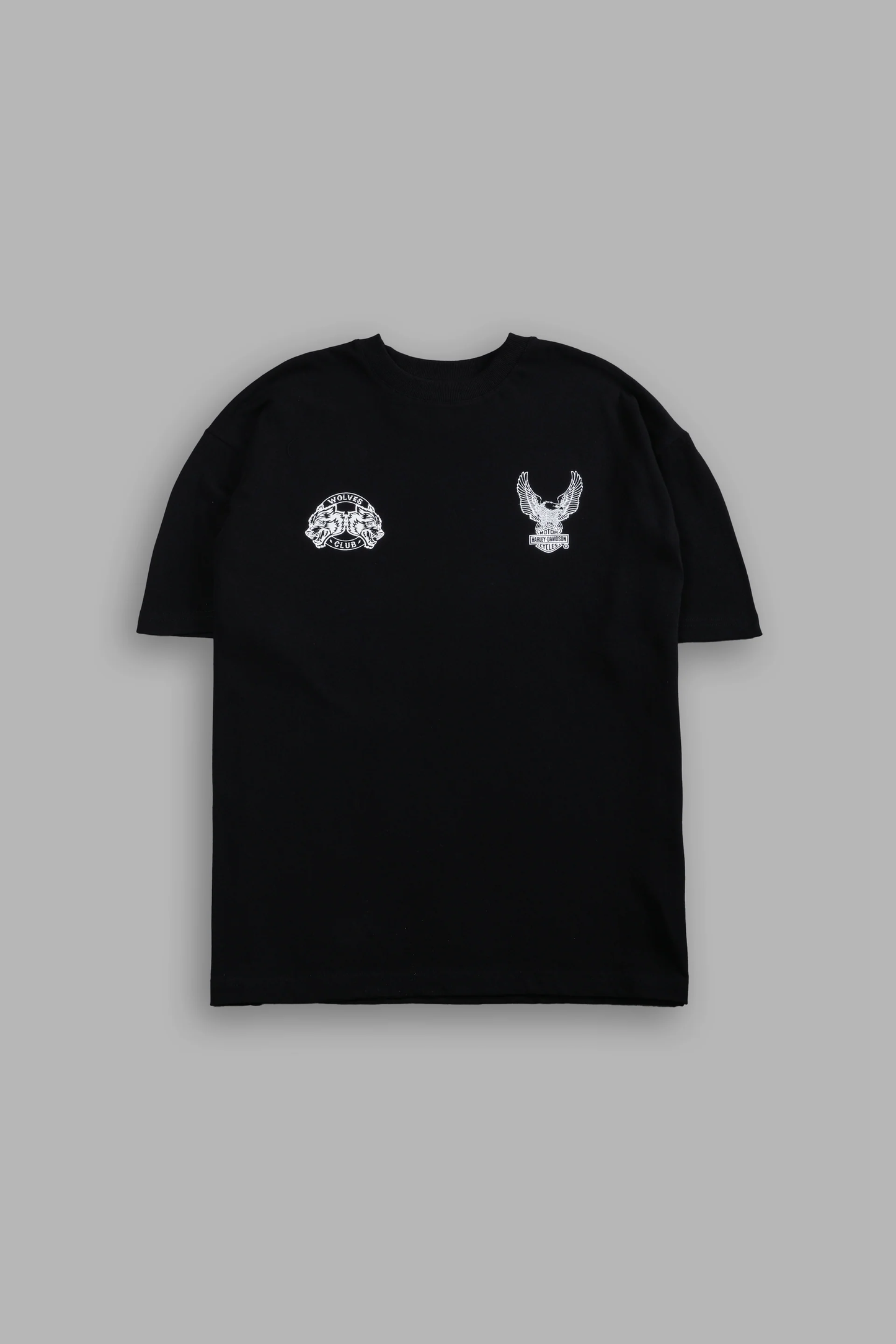 THE EAGLE & THE WOLF "PREMIUM" OVERSIZED TEE IN BLACK