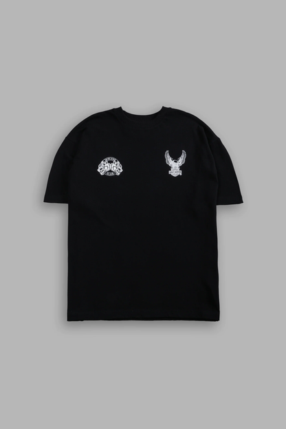 THE EAGLE & THE WOLF "PREMIUM" OVERSIZED TEE IN BLACK