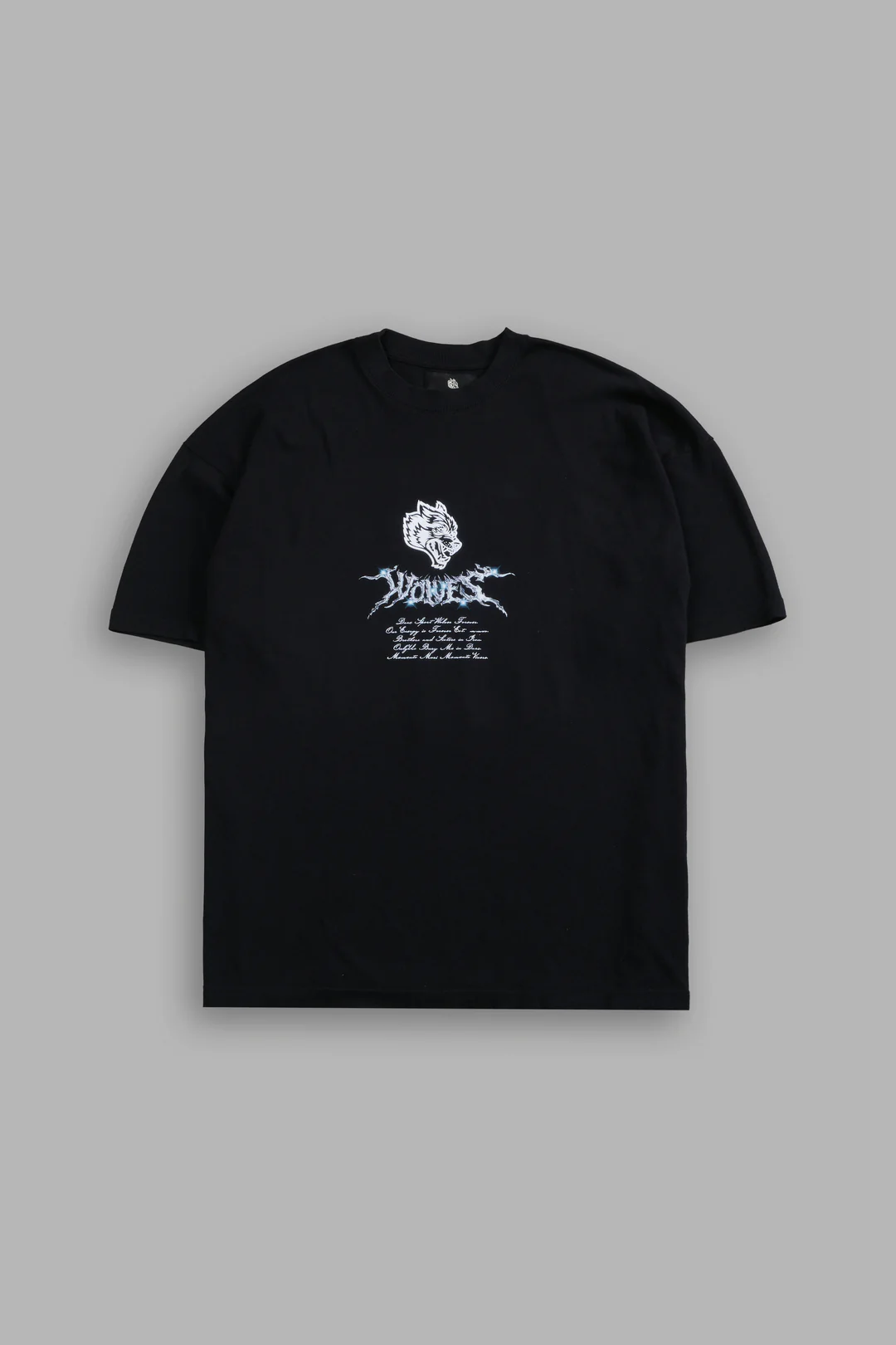 IRON MOTH "PREMIUM" OVERSIZED TEE IN BLACK