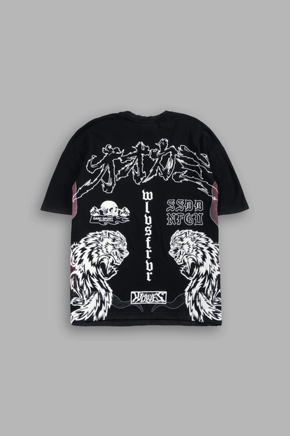 OUR CODE PREMIUM OVERSIZED TEE IN BLACK