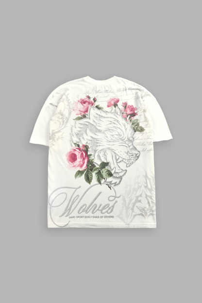 NOCTURNE BLOOM PREMIUM OVERSIZED TEE IN CREAM