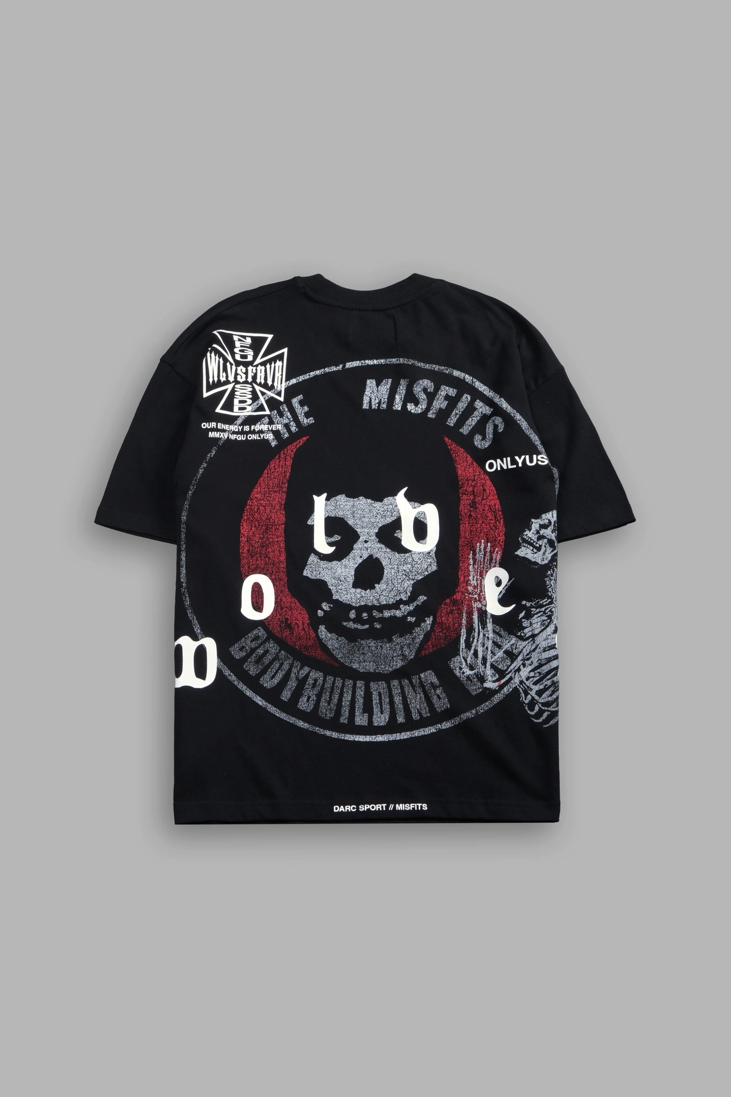BODYBUILDING FIEND PREMIUM OVERSIZED TEE IN BLACK