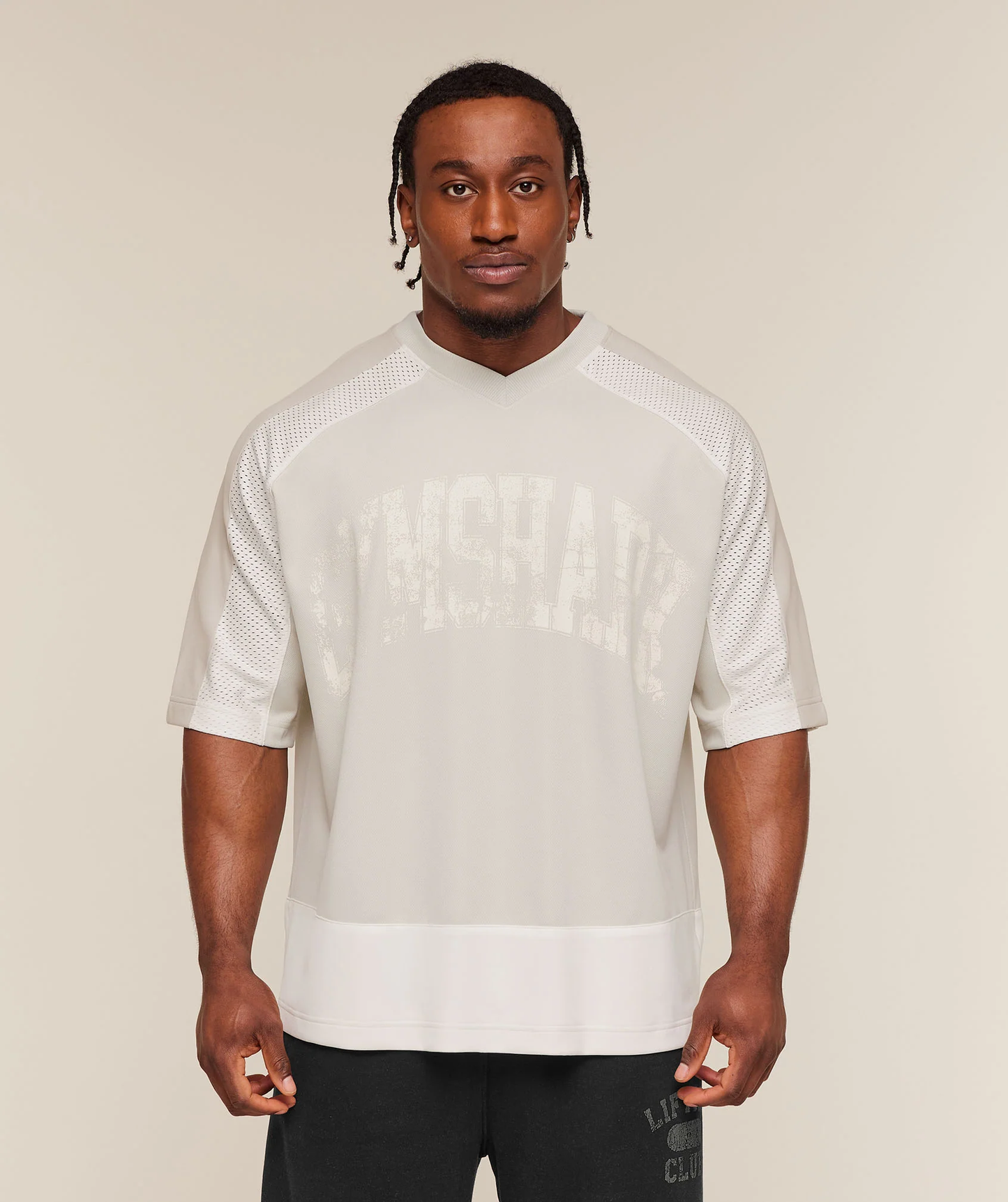 COLLECTIVE MESH WORDMARK JERSEY - WHITE