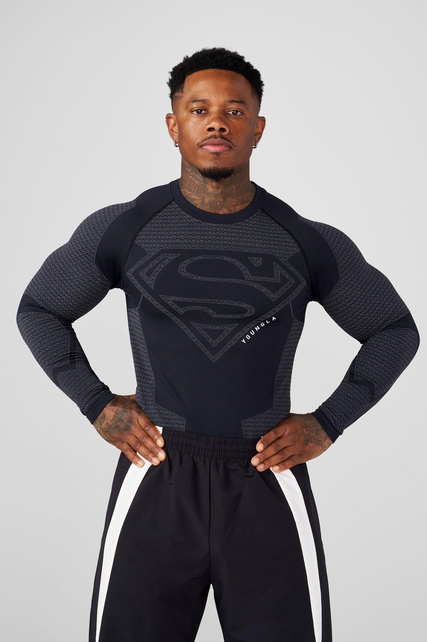 8066 - SUPERMAN COMPRESSION LONGSLEEVES