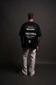 IRON WOLVES "PREMIUM" OVERSIZED TEE IN BLACK