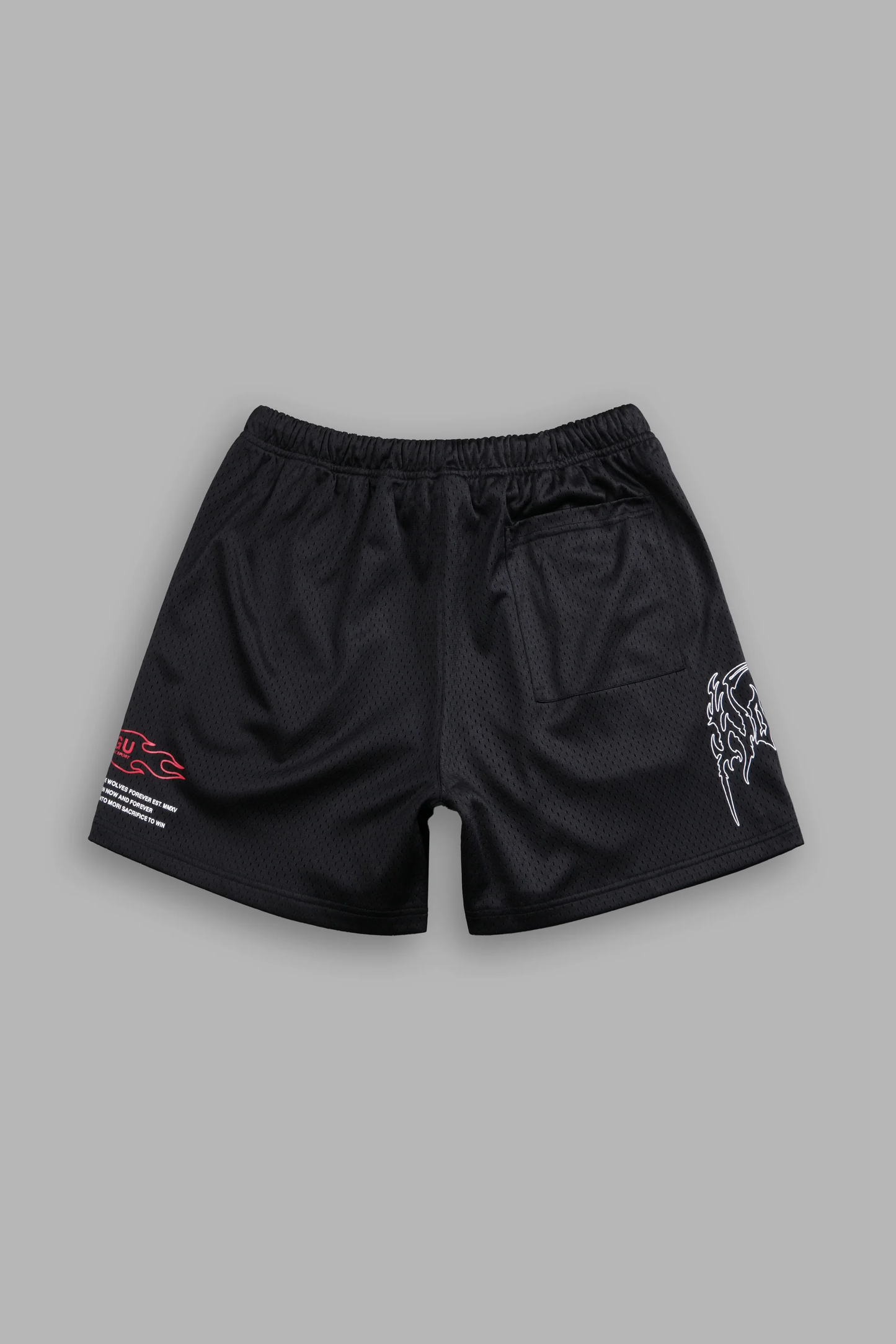 SHADOW HESH MESH SHORTS IN BLACK