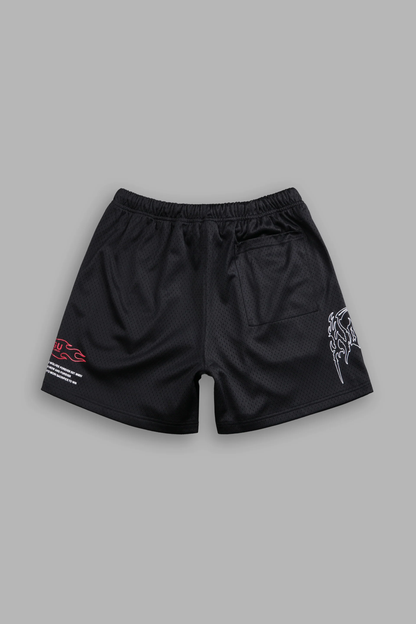 SHADOW HESH MESH SHORTS IN BLACK