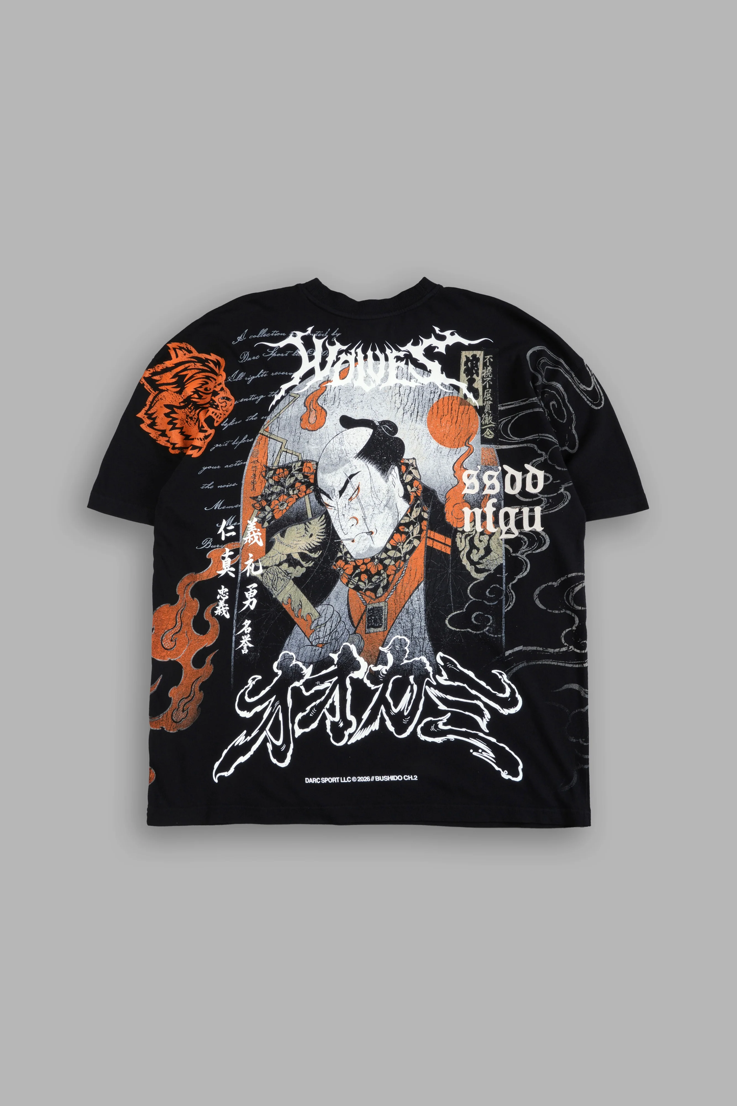 BUSHIDO CH.2 "SIDE-BY-SIDE" Oversized Tee in Black