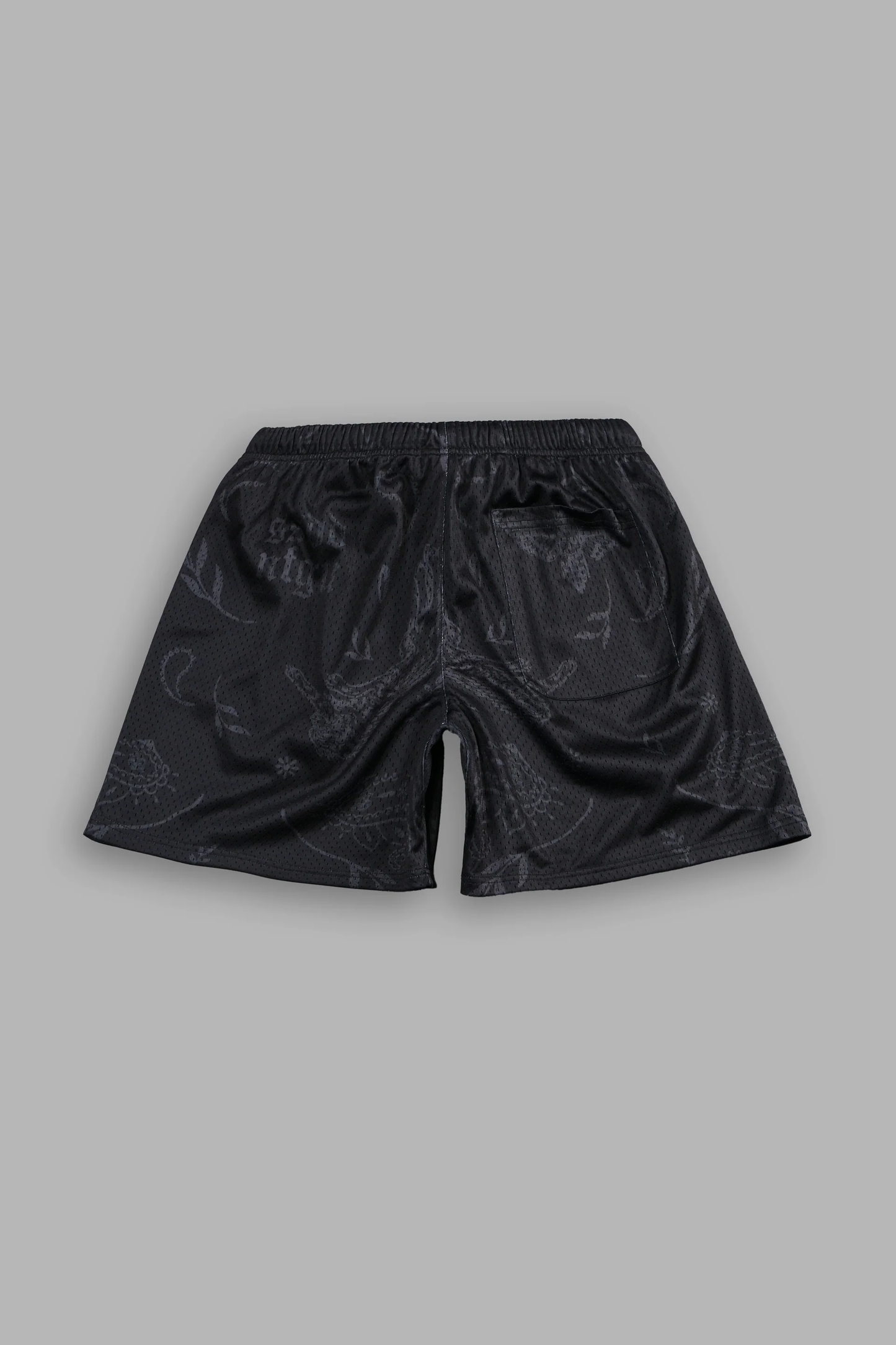 JUST LOOK UP MESH SHORTS IN BLACK