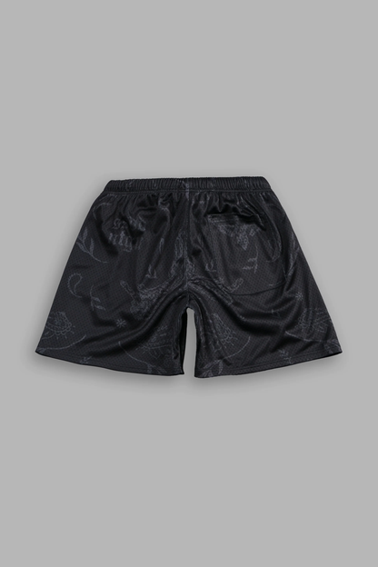 JUST LOOK UP MESH SHORTS IN BLACK