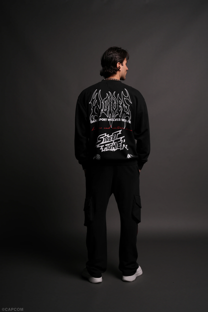 FINAL BOSS UNISEX LONDON CREWNECK IN BLACK
