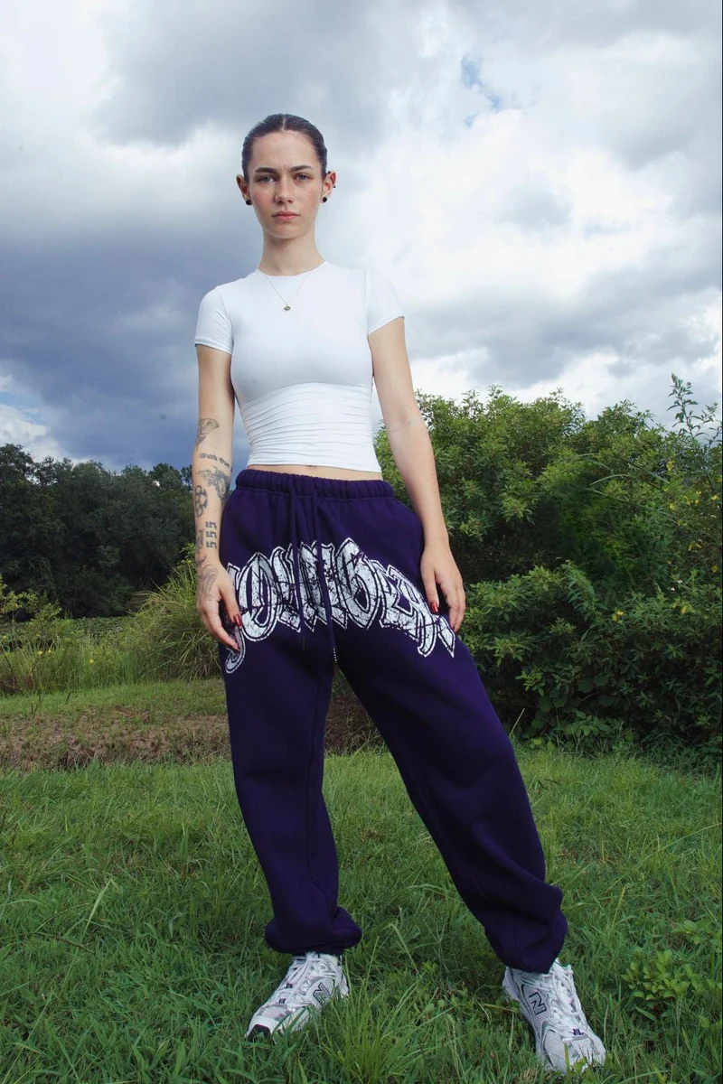 W257  - MY EYES ARE UP HERE JOGGER