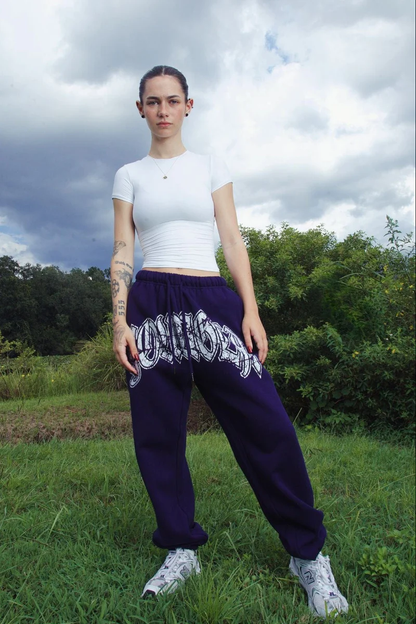 W257  - MY EYES ARE UP HERE JOGGER