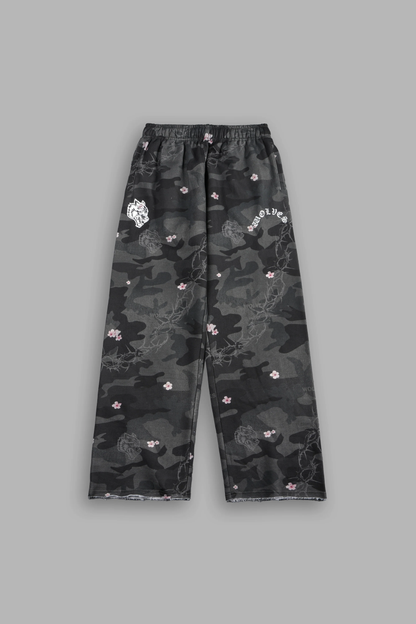 WOLF CHOPPER BIG COZY SWEATS IN WARRIOR IN A GARDEN BLACK CAMO