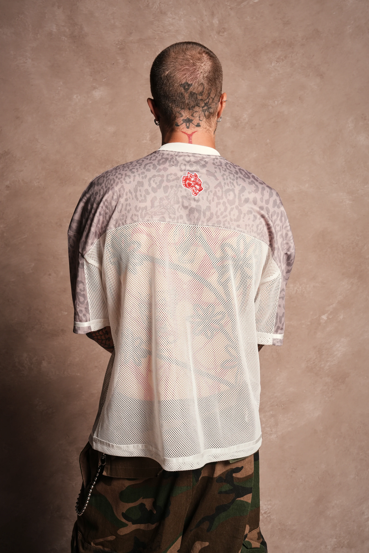 DARC PYRAMID BOBBY B JERSEY IN CLAY LEOPARD
