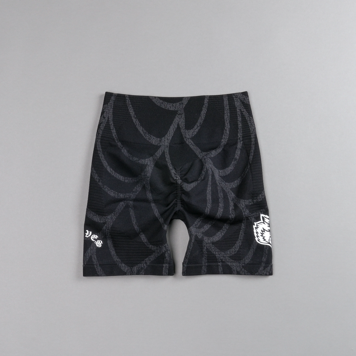 CHOPPER EVERSON SEAMLESS "VALENCOURT" SHORTS IN BLACK SYMBIOTE WEB V2