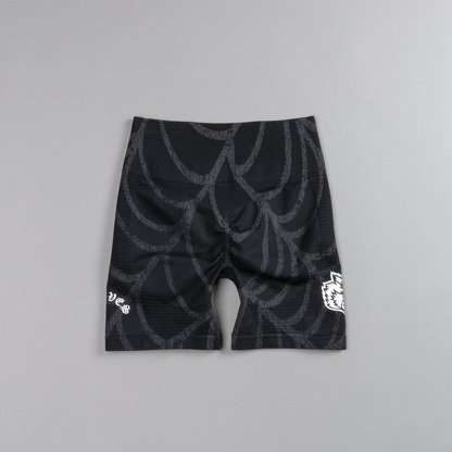CHOPPER EVERSON SEAMLESS "VALENCOURT" SHORTS IN BLACK SYMBIOTE WEB V2