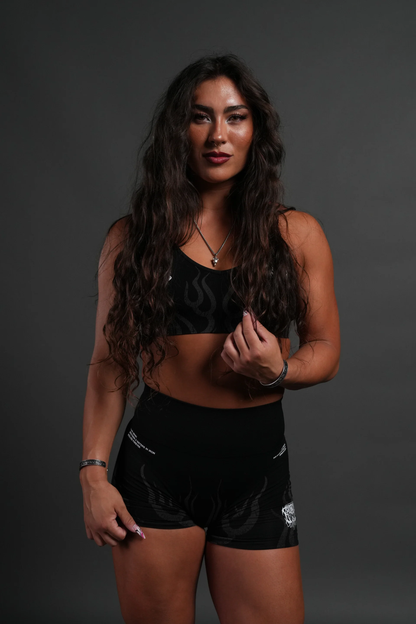 HELLFIRE "MAYA" SOFT SEAMLESS BRA IN BLACK
