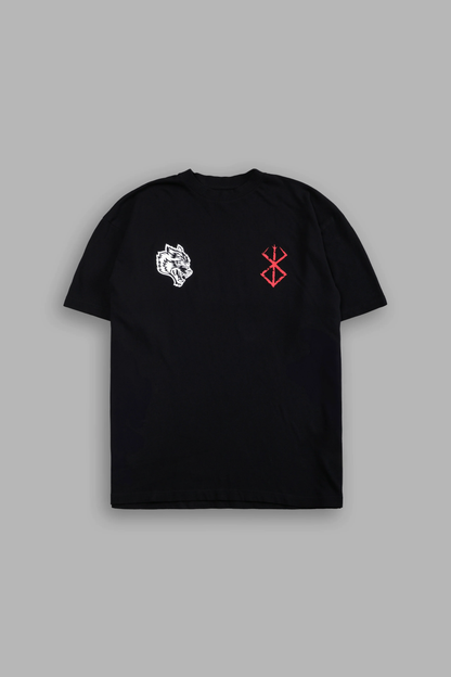 BERSERKER "PREMIUM" OVERSIZED TEE IN BLACK