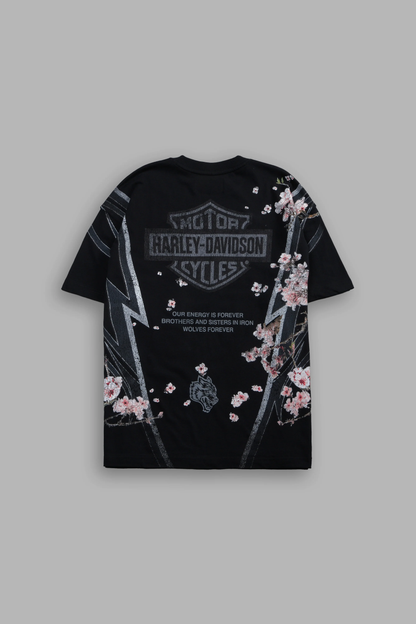 IRON SAKURA PREMIUM TEE IN BLACK
