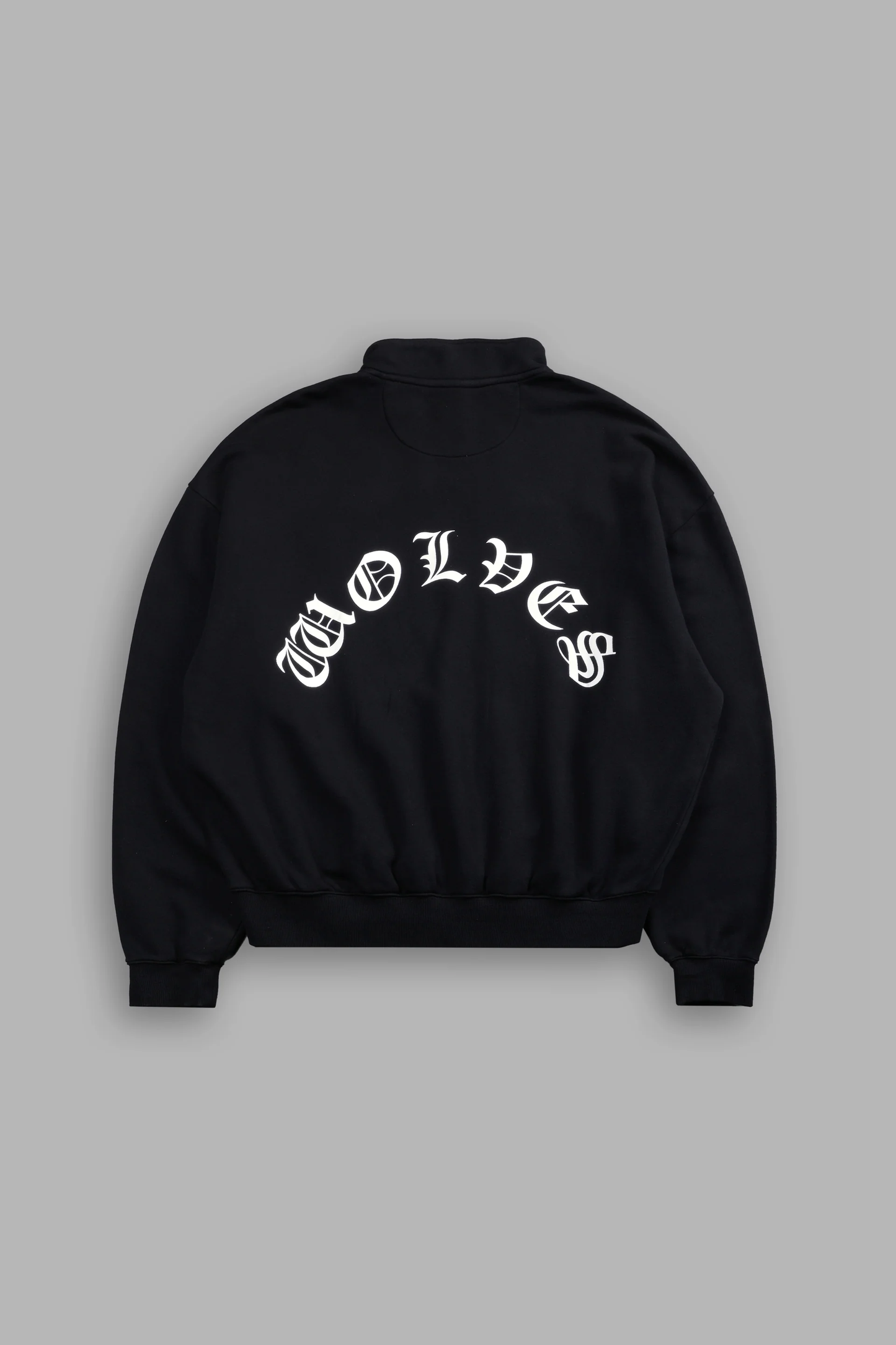 LA WOLVES V2 DUKE 1/4 ZIP MOCK NECK IN BLACK