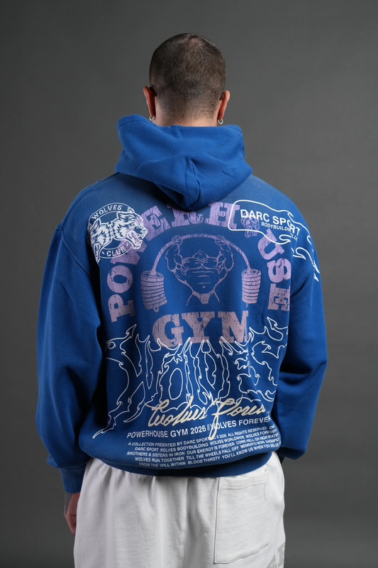POWERHOUSE HESH "PIERCE" HOODIE IN DARC COBALT DRIFT WASH