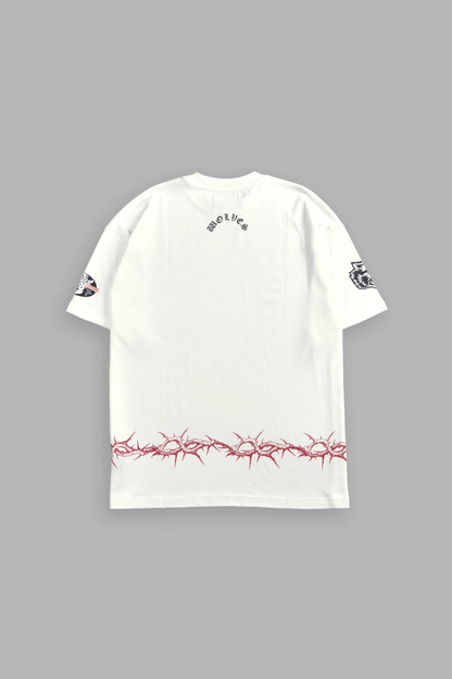 DRIP HESH "PREMIUM" OVERSIZED TEE IN CREAM