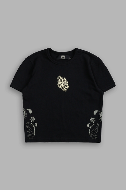 FADED PAISLEY "TIMELESS" TEE IN BLACK