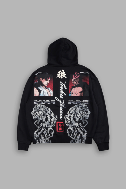 ULTIMATE BATTLE PIERCE HOODIE IN BLACK